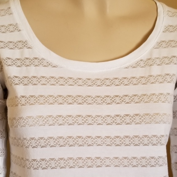 Express Long Sleeves White Top - Picture 3 of 7